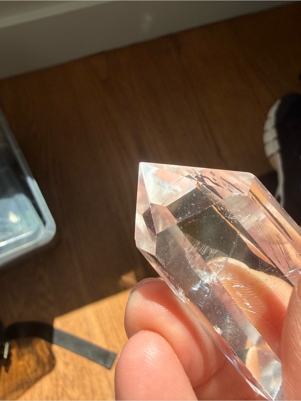 Clear Quartz Double-Terminated Point Crystal - Picture 5 of 5